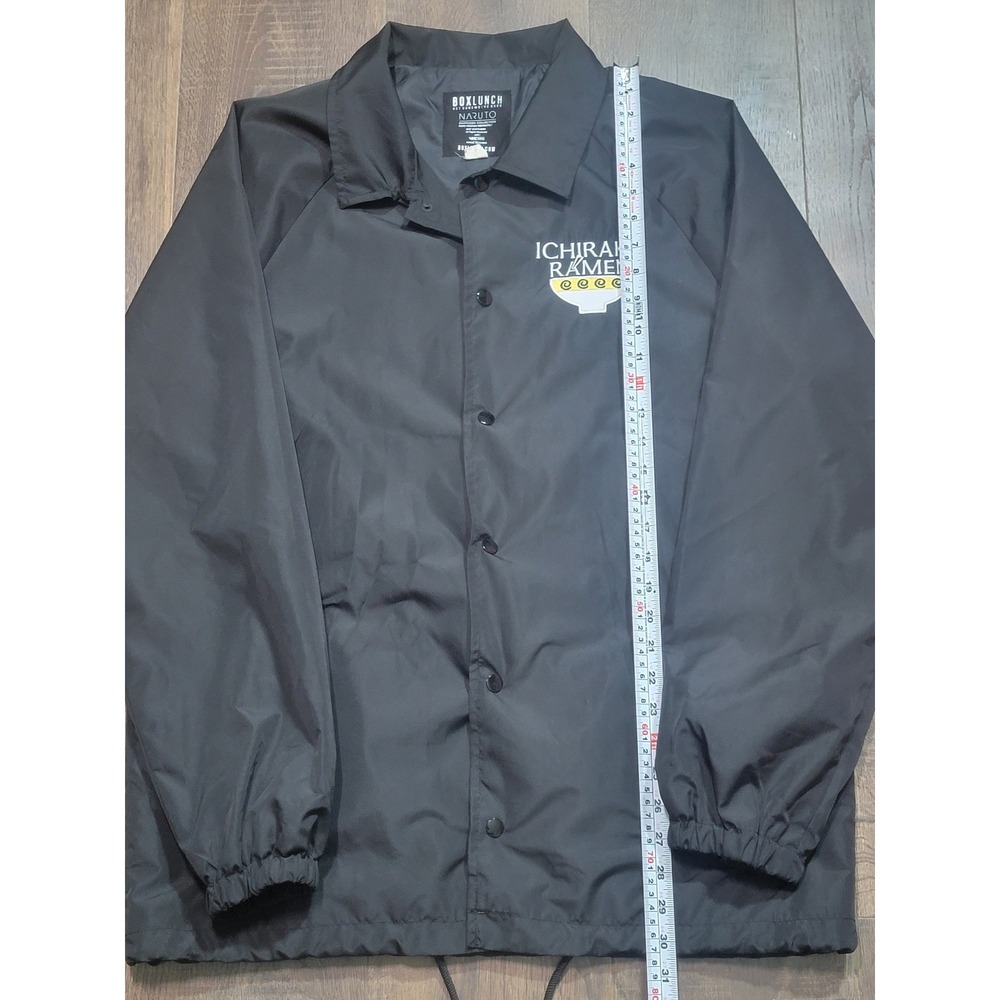 BoxLunch Naruto Shippuden‎ Ichiraku Ramen Black Coach Jacket Size L